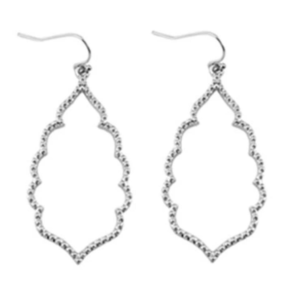 Studded Textured Shape Earrings